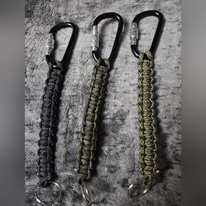 Paracord Camo‎ Keychains With Carabiners